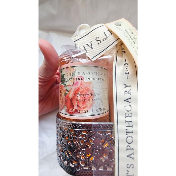 Wrights Apothecary 2 Piece Ginger Rose Lotion & Hand Soap Set Gift Set - Picture 12 of 12